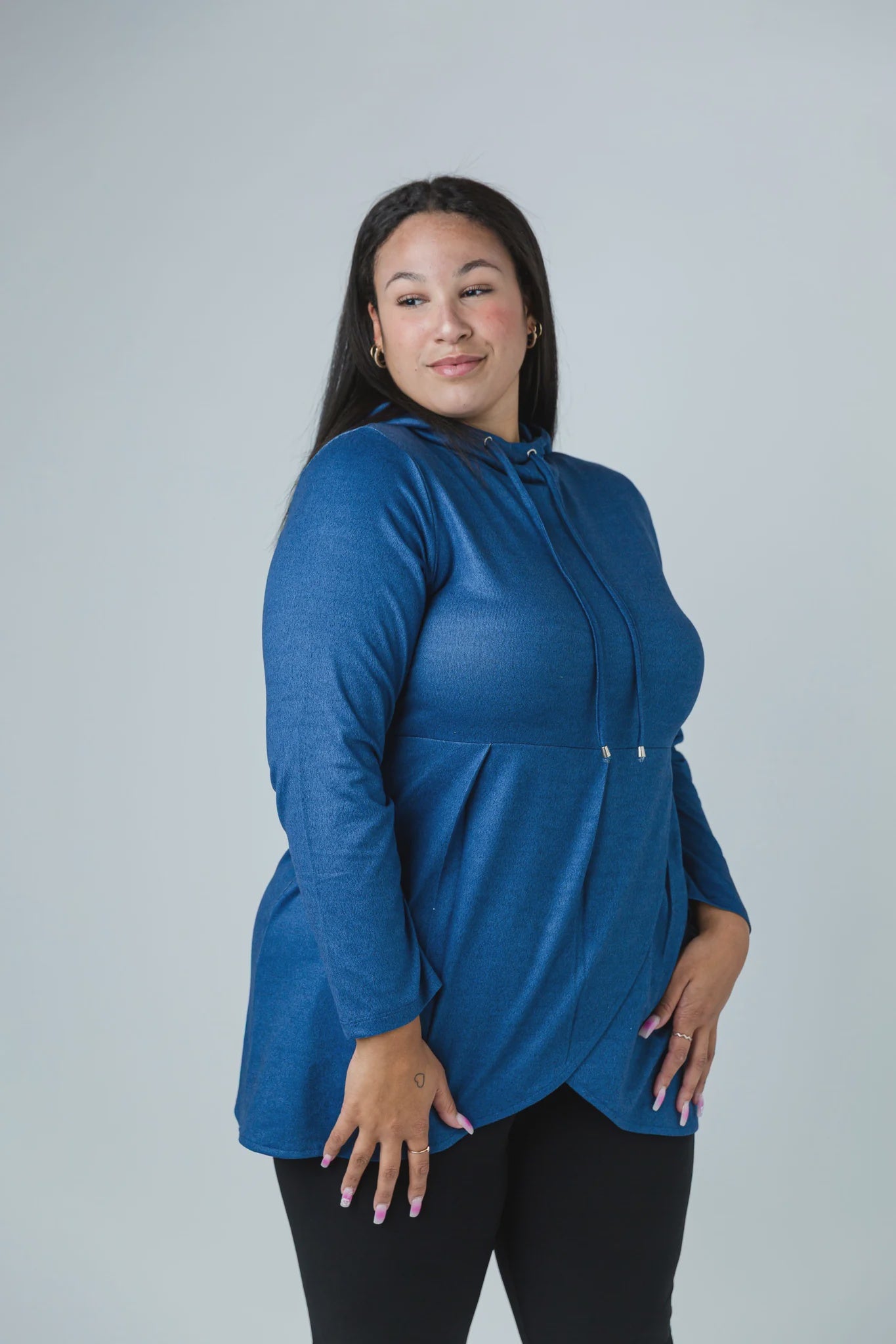 Blue Peplum Tunic