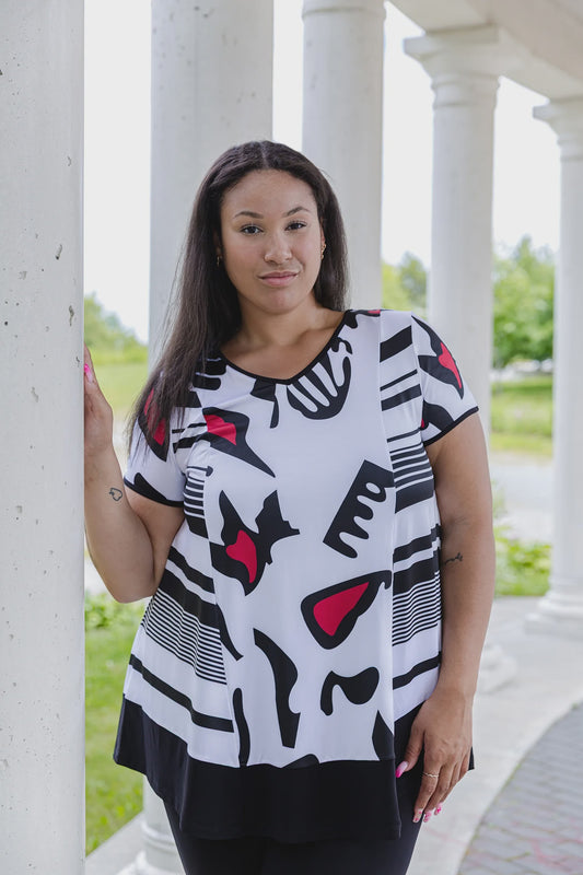 Splash Vneck Tunic