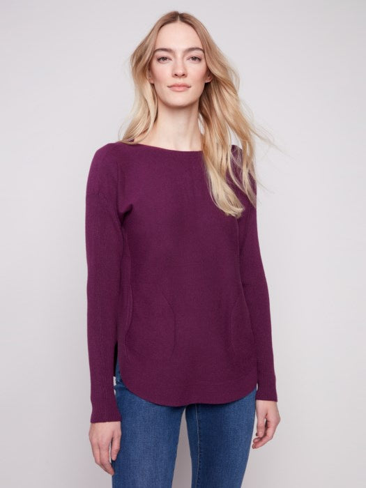 Berry Knit Sweater