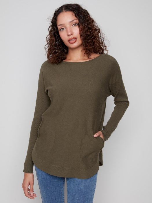 Spruce Round Hem Sweater