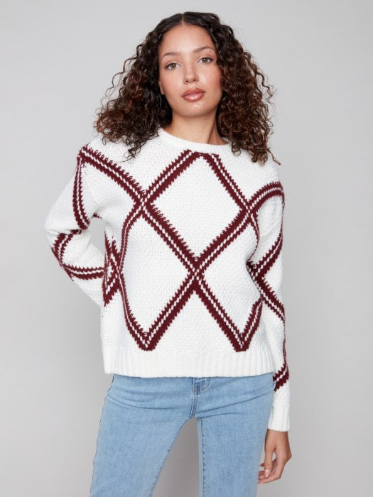 Diamond Crew Neck Sweater