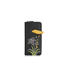 Load image into Gallery viewer, Black Daffodil Clutch Wallet by Espe
