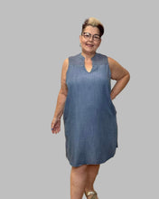 Load image into Gallery viewer, SMOCKED SHOULDER MINI DRESS by Dex (available in plus sizes)
