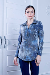 Half Zip Top by Artex available in plus sizes