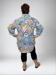 Printed Tunic Blouse by Ezzewear (available in plus sizes)