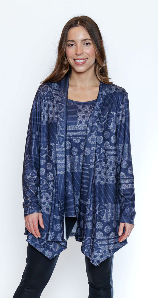 Patterned Cardi/Cami