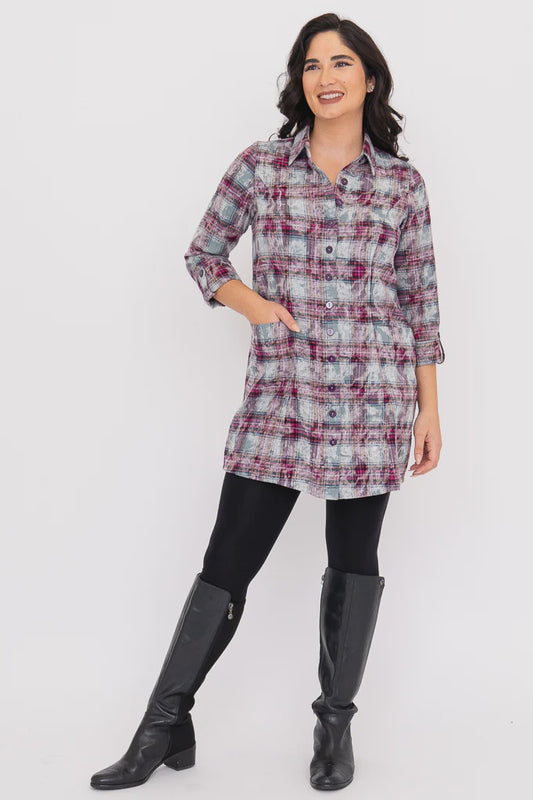 Larissa Plaid Tunic