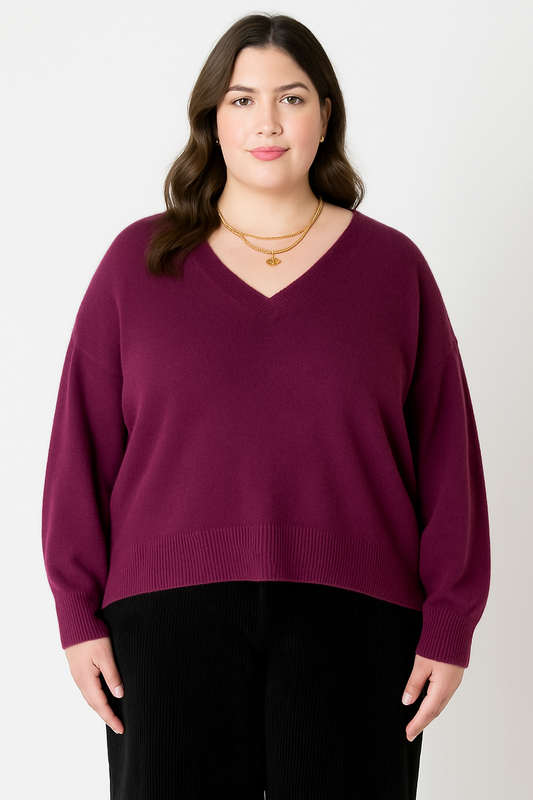 SOFT PLUM SWEATER