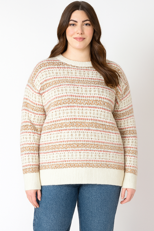 OVERSIZED PATTERNED SWEATER