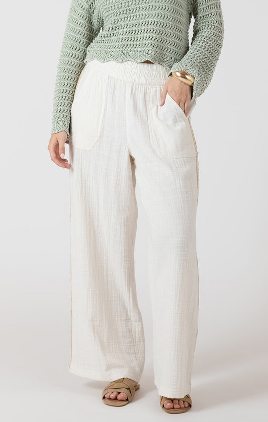 CROCHET TRIM PANT