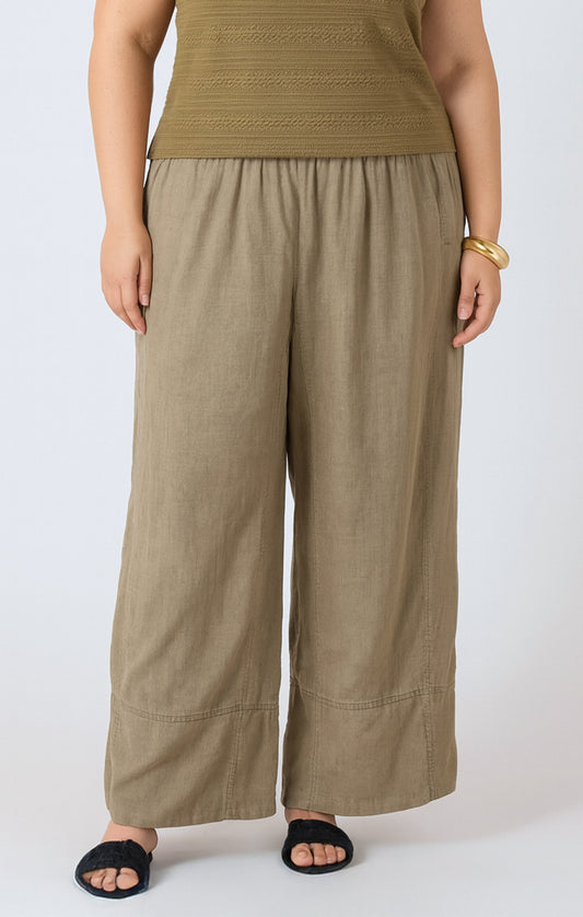 Olive Linen Pants
