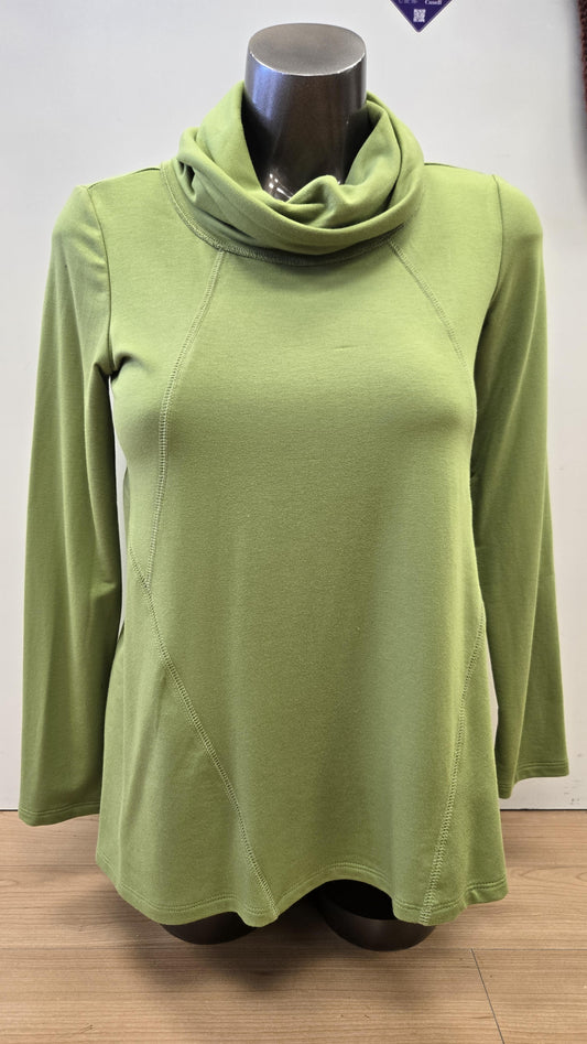 Moss Cowlneck Top