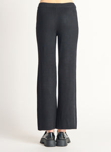 Wide Leg Ribbed Sweater Pant by Dex