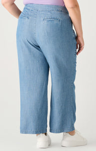 HIGH WAIST DRAPEY WIDE LEG TROUSER by Dex (available in plus sizes)