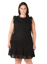 Load image into Gallery viewer, RUFFLED LACE TRAPEZE TIERED DRESS by Dex (AVAILABLE IN PLUS SIZES)
