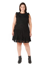 Load image into Gallery viewer, RUFFLED LACE TRAPEZE TIERED DRESS by Dex (AVAILABLE IN PLUS SIZES)
