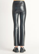Load image into Gallery viewer, FLARED FAUX LEATHER LEGGING by Dex
