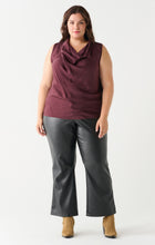 Load image into Gallery viewer, SATIN COWL NECK TOP by Dex (available in plus sizes)
