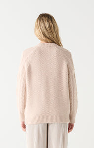 EMBELLISHED CABLE KNIT SWEATER by Dex