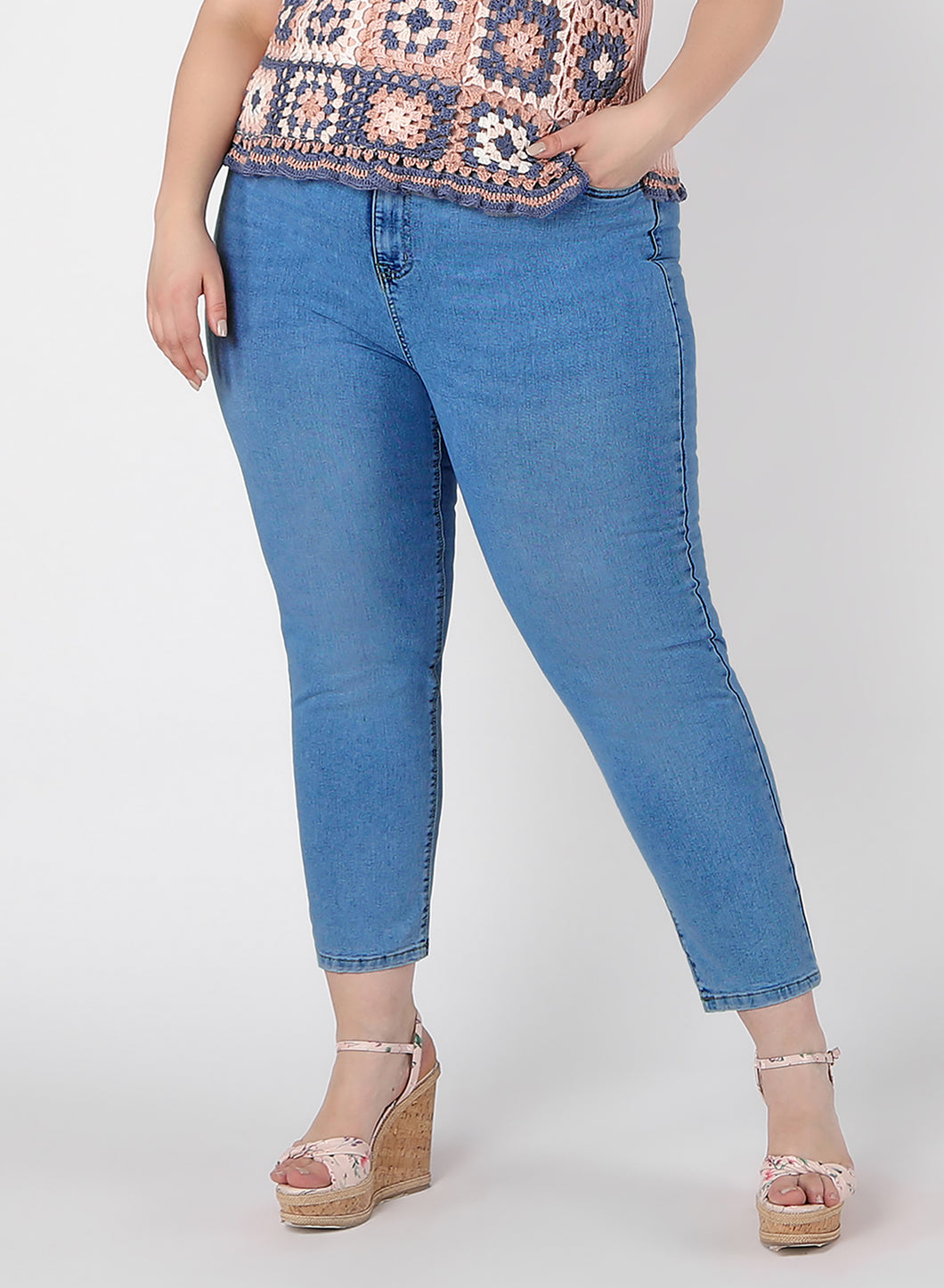 HIGH RISE STRAIGHT LEG JEAN by Dex (available in plus sizes)