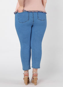 HIGH RISE STRAIGHT LEG JEAN by Dex (available in plus sizes)