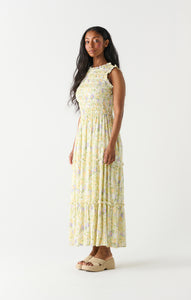 SMOCKED BODICE MAXI DRESS by Dex (available in plus sizes)