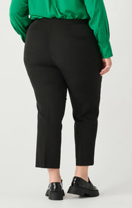 HIGH WAIST PINTUCK BLACK PANT by Dex (available in plus sizes)