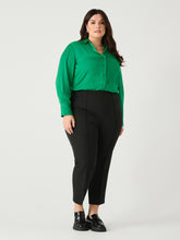 Load image into Gallery viewer, HIGH WAIST PINTUCK BLACK PANT by Dex (available in plus sizes)
