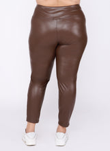 Load image into Gallery viewer, High Waisted Faux Leather Legging by Dex (available in plus sizes)
