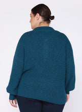 Load image into Gallery viewer, POLO FRONT SWEATER by Dex (available in plus sizes)
