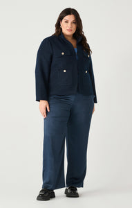 TEXTURED POCKET DETAIL JACKET by Dex (available in plus sizes)