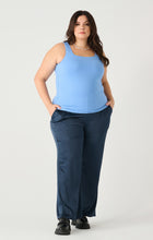 Load image into Gallery viewer, SQUARE NECK OCEAN BLUE TANK by Dex (available in plus sizes)
