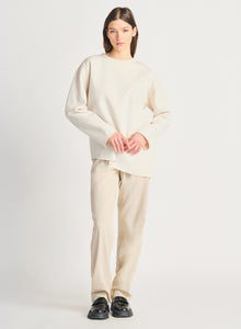 Asymmetrical Hem Sweatshirt by Dex