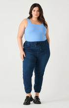 Load image into Gallery viewer, HIGH RISE KNIT DENIM JOGGER by Dex (available in plus sizes)
