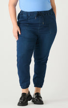 Load image into Gallery viewer, HIGH RISE KNIT DENIM JOGGER by Dex (available in plus sizes)
