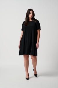 A-Line Short-Sleeve Dress by Joseph Ribkoff (available in plus sizes)