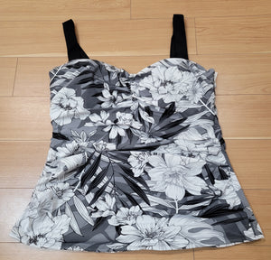 Black and White Tankini (available in plus sizes)