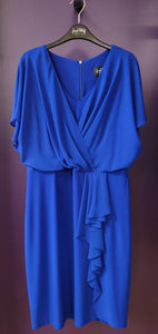 Flowy Chiffon Dress with Ruffle by Joseph Ribkoff (available in plus sizes)