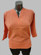 Load image into Gallery viewer, V-Neck Cora Shirt by Ezzewear (available in plus sizes)
