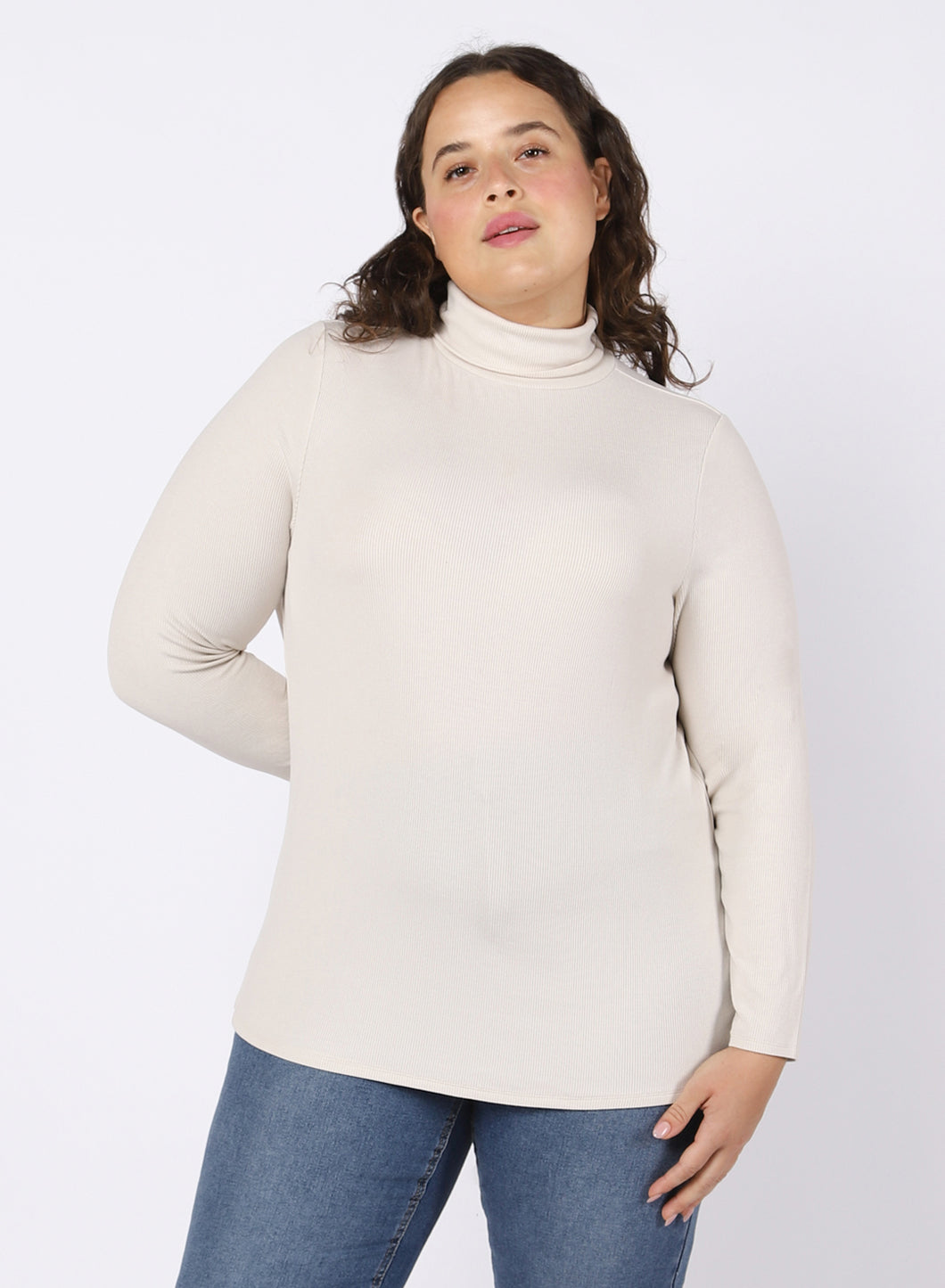 Rib Knit Turtleneck (available in plus sizes)