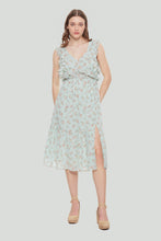 Load image into Gallery viewer, Tie Back Ruffled Midi Dress by Dex (available in plus sizes)

