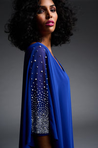Glittery Flowing Dress by Joseph Ribkoff (available in plus sizes)