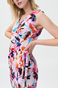 Floral Crossover Designer Dress (available in plus sizes)