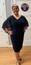 Load image into Gallery viewer, Gorgeous Navy Dress by Joseph Ribkoff (available in plus sizes)
