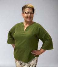 Load image into Gallery viewer, Sable Drop Sleeve Cotton Top (available in plus sizes)
