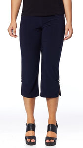 Capri Crop Pants with Slit (available in plus sizes) u