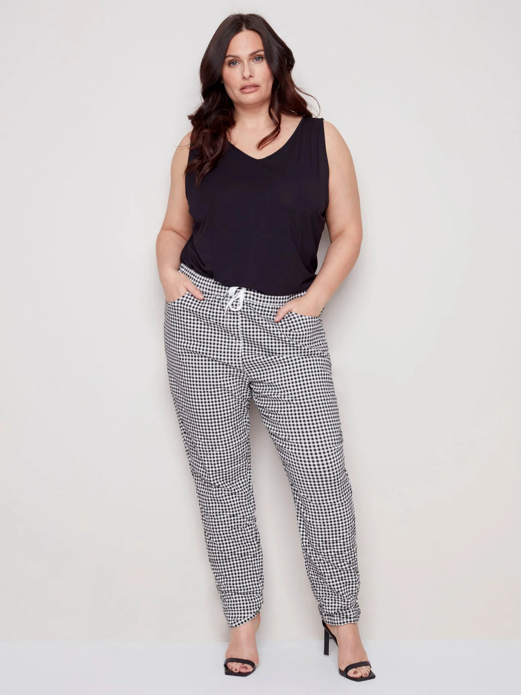Pull-On Crinkle Jogger by Charlie B (available in Plus sizes)