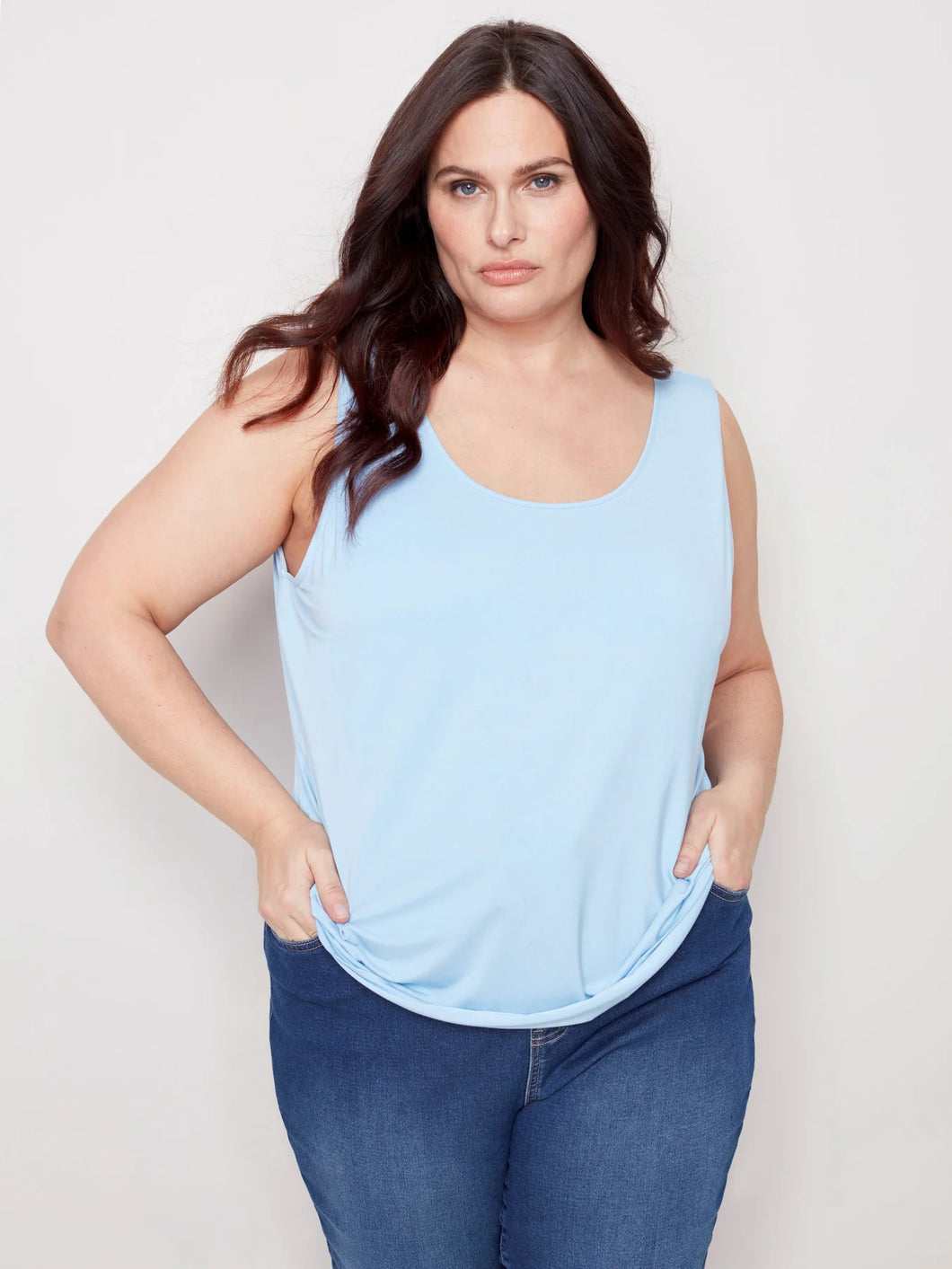 Bamboo Reversible Cami by Charlie B (available in Plus sizes)